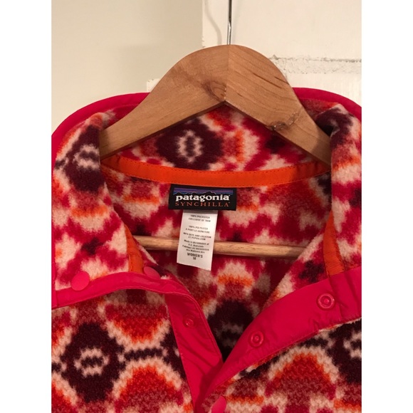 Patagonia Synchilla Snap-T Fleece Pullover-Red - Picture 5 of 5